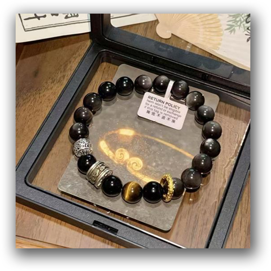 DIYSTAR Pi Xiu Obsidian Bracelet Main Image